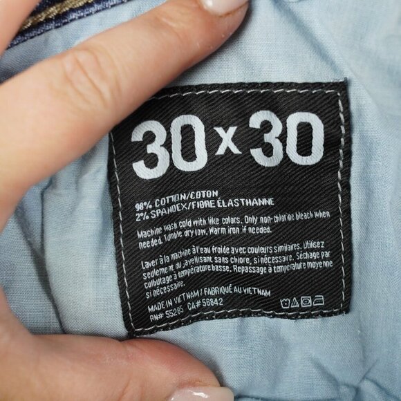 EUC Mens Express Jeans Classic‎ Straight Fit Blue Denim Size 30 x 30 - Picture 9 of 9